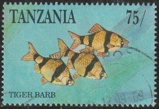 TANZANIA 1991 Aquarium Fish VFU SG 1024
