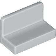USED LEGO Panel 1 x 2 x 1 with Rounded Corners LIGHT BLUEISH GRAY