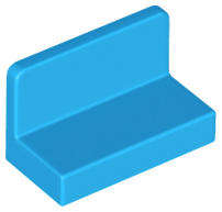 USED LEGO Panel 1 x 2 x 1 with Rounded Corners DARK AZURE