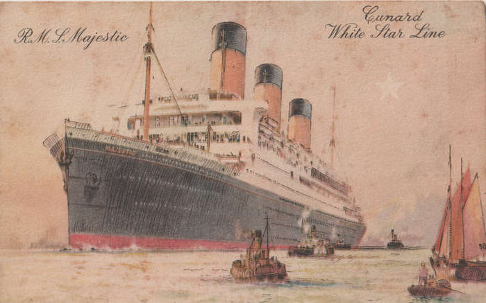 MINT POST CARD RMS MAJESTIC