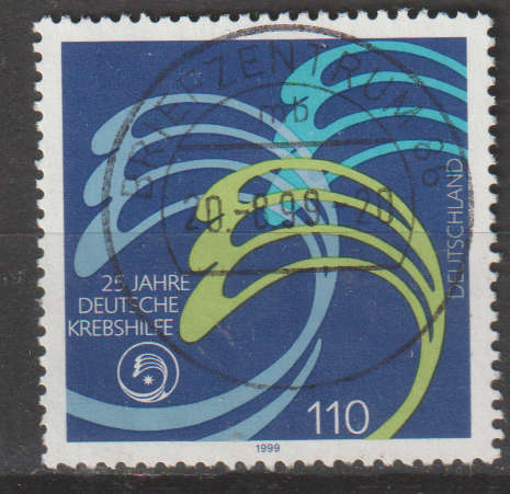 GERMANY 1999 The 25th Anniversary of the Cancer Society ULH SG 2896