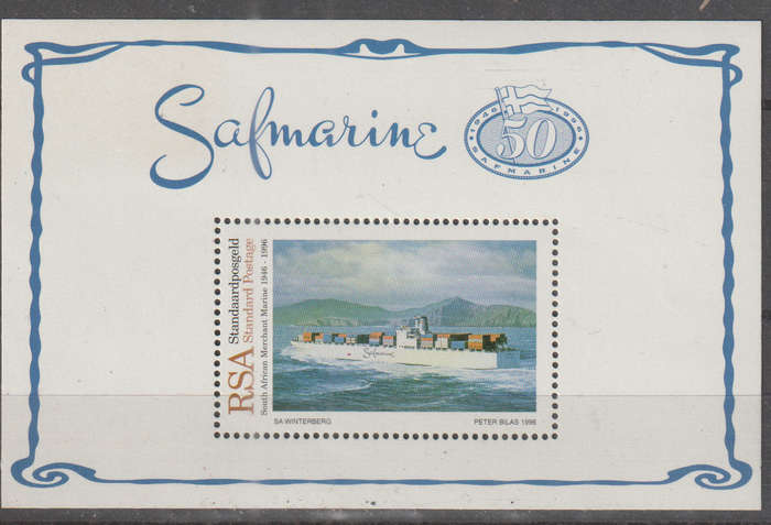 RSA   1996 The 50th Anniversary of South African Merchant Marine UMM SHEET SACC 972