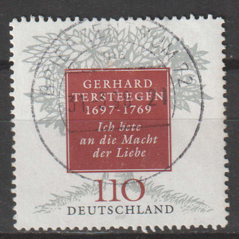 GERMANY 1997 The 300th Anniversary of the Birth of Gerhard Tersteegen ULH SG 2823