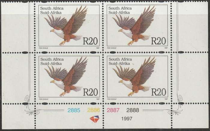 SOUTH AFRICA 1997 Endangered Fauna  UMM SACC 1001 CONTROL BLOCK