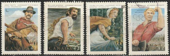 CANADA 1992 Folk Heroes ULH SG 1505-8