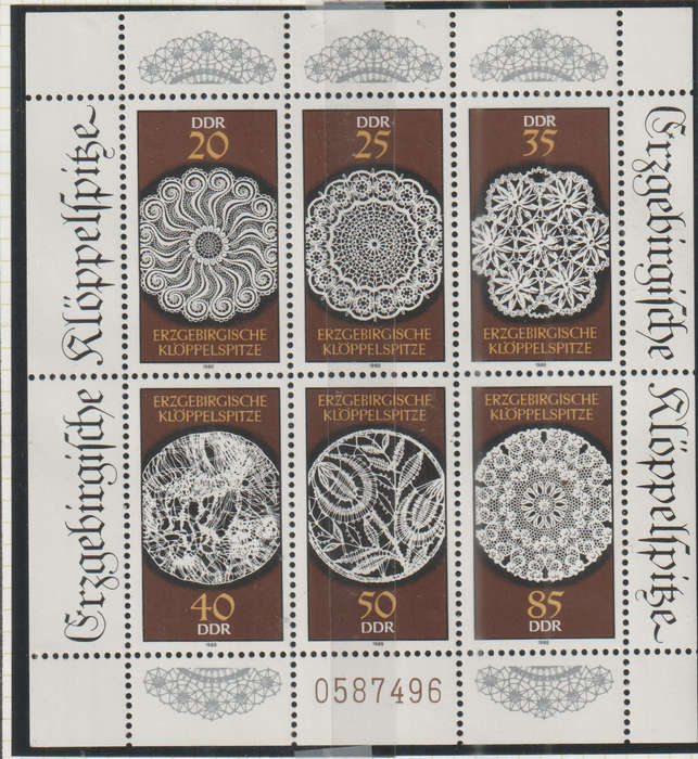DDR 1988 Erzgebirge Laces UMM SG E2914A