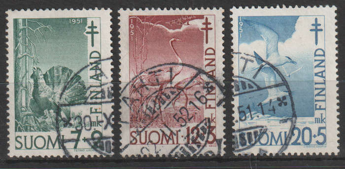 FINLAND 1951 Birds - The Prevention of Tuberculosis ULH SG 500-2