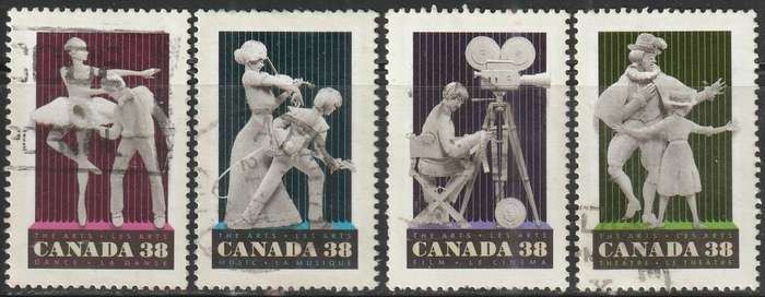 CANADA 1989 Arts and Entertainment ULH SG 1338-41