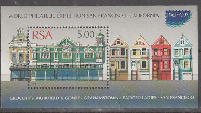 RSA  1997 International Stamp Exhibition "PACIFIC '97" - San Francisco, USA UMM SHEET SACC 1031