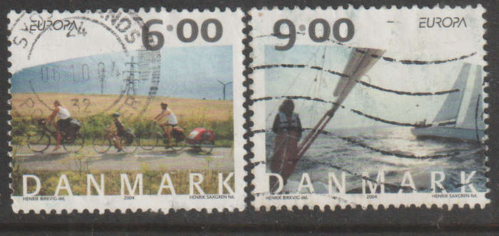 DENMARK 2004 EUROPA Stamps - Holidays ULH SG 1386/7
