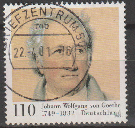 GERMANY 1999 The 250th Anniversary of the Birth of Johann Wolfgang von Goethe, Poet ULH SG 2920