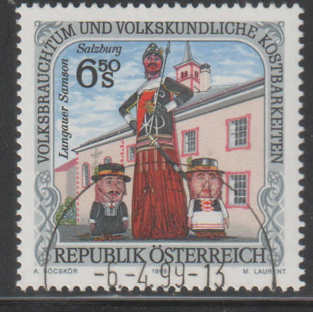 AUSTRIA 1998 National Customs and Folklore Treasures UNH SG 2508