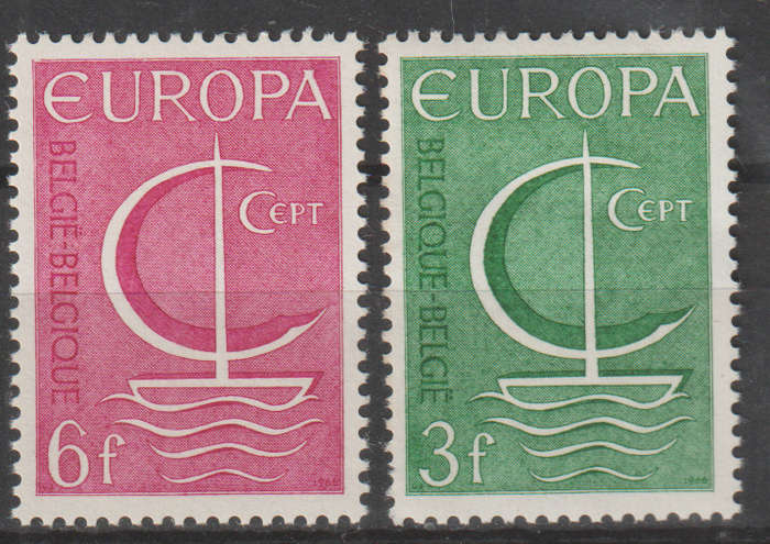 BELGIUM 1966 EUROPA Stamps UMM SG 1989/90
