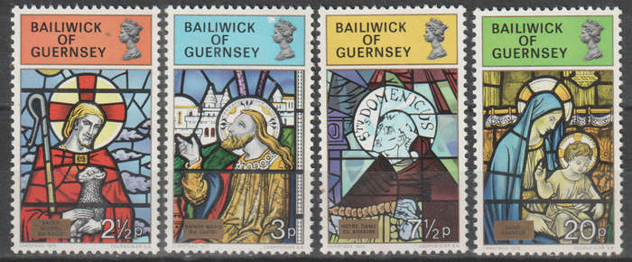 GUERNSEY 1973 Christmas Stamps UMM SG 89-92