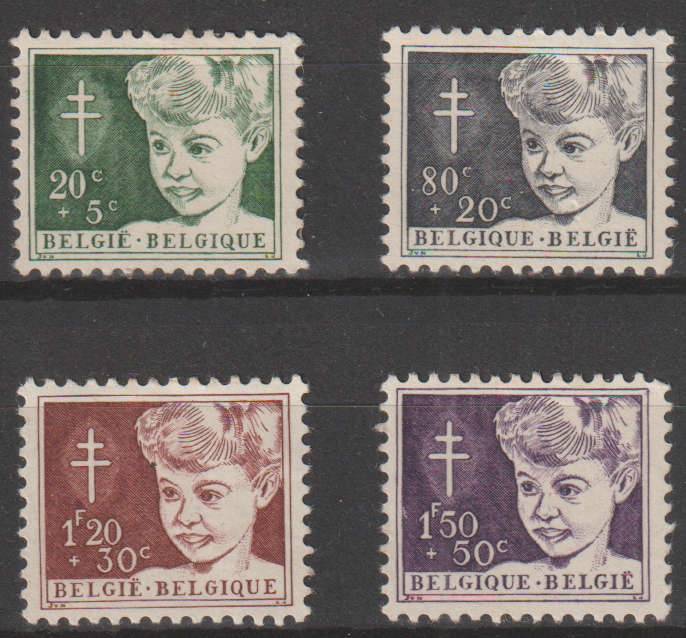 BELGIUM 1954 The struggle against Tuberculosis MM SG 1543-6