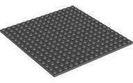 USED LEGO Plate 16 x 16 DARK BLUEISH GRAY