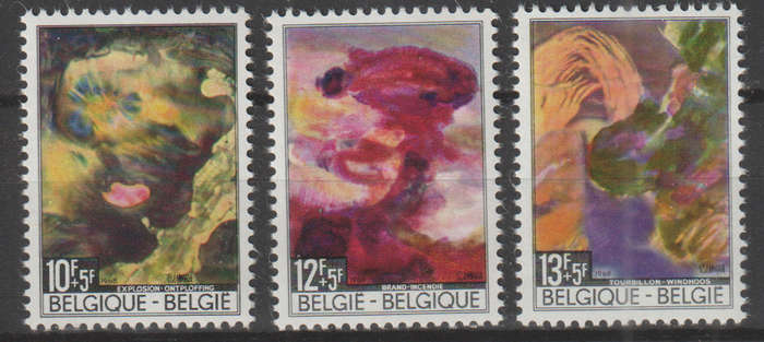 BELGIUM 1968 Catastrophe of nature UMM SG 2085-7