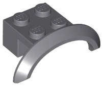 USED LEGO Vehicle, Mudguard 4 x 2 1/2 x 1 with Arch Round DARK BLUEISH GRAY