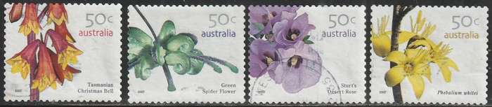 AUSTRALIA 2007 Australian Wildflowers UNH SG 2759-62