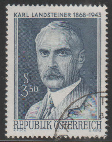 AUSTRIA 1968 The 100th Anniversary of Dr. Karl Landsteiner UNH SG 1525