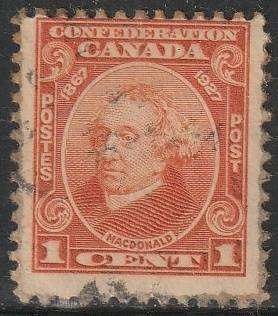 CANADA 1927 The 60th Anniversary of the Founding of the Dominion of Canada, Inscription:  ULH SG 266