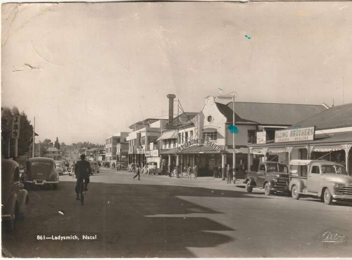 USED POST CARD LADYSMITH NATAL