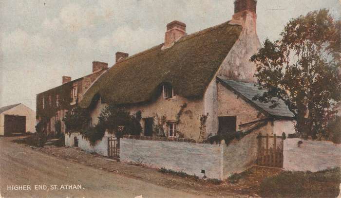 VINTAGE UN POSTED POST CARD HIGHER END ST ATHAN