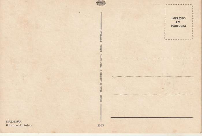 VINTAGE UN POSTED POST CARD MADEIRA