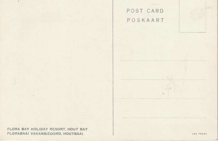 VINTAGE UN POSTED POST HOUT BAY SOUTH AFRICA