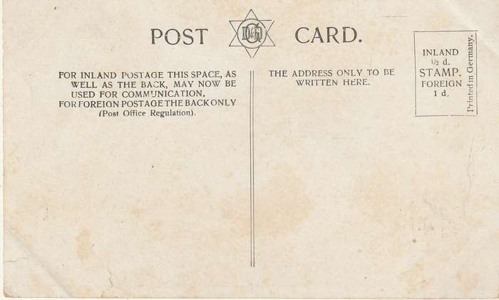 VINTAGE UN POSTED POST CARD BLACKBURN TOWN HALL