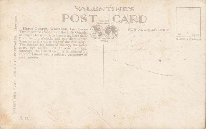 MINT POST CARD THE LIFE GUARD