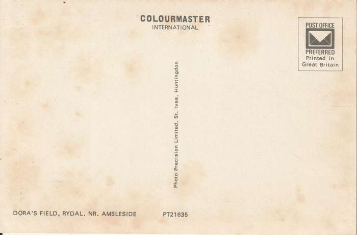 VINTAGE UN USED POST CARD DORAS FIELD
