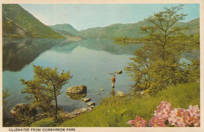 VINTAGE UN USED POST CARD ULLSWATER FROM GOWBARROW PARK