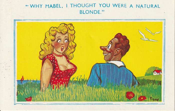UN USED  VINTAGE POST CARD CARTOON