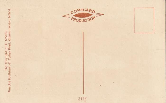 UN USED  VINTAGE POST CARD CARTOON