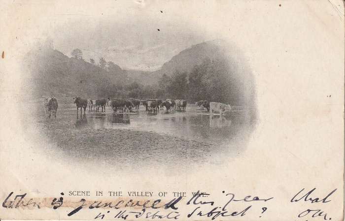 USED POST CARD VALLEY OF THE WYE