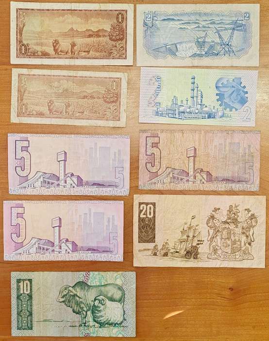 Old bank note set - de GPC de Kock, TW de Jogh & CL Stals