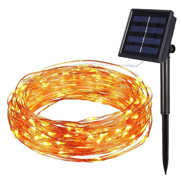 10m Hardwire Solar Fairy Lights