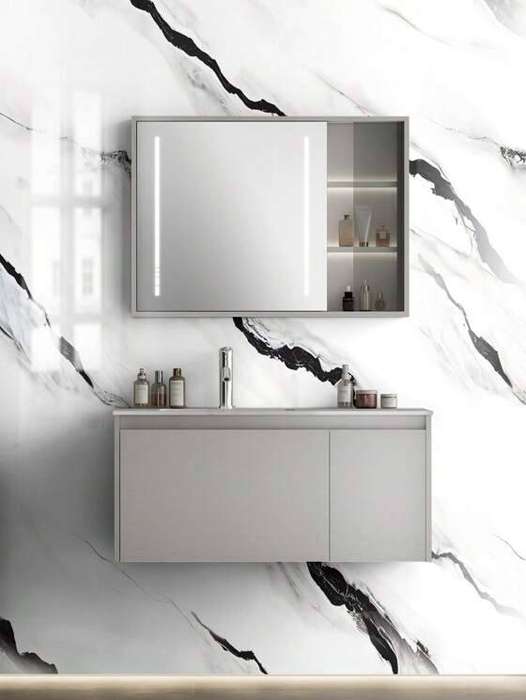 3m x 1.2m Marble Wallpaper(White & Black)2.5mm thick
