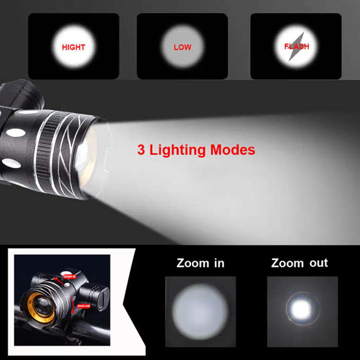 LED Bicycle 3 Mode Headlight