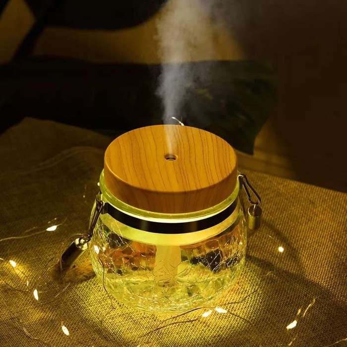 Ice Shape Broken Glass Jar Humidifier