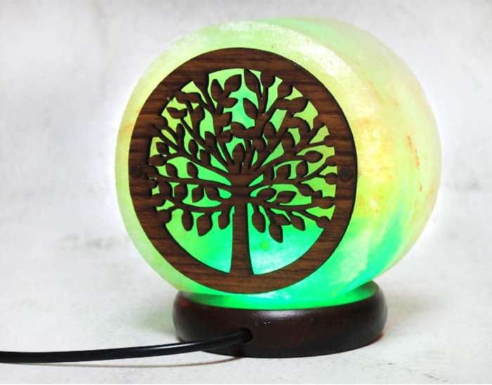 Mini Himalayan Salt Stone Lamp Multi Colour