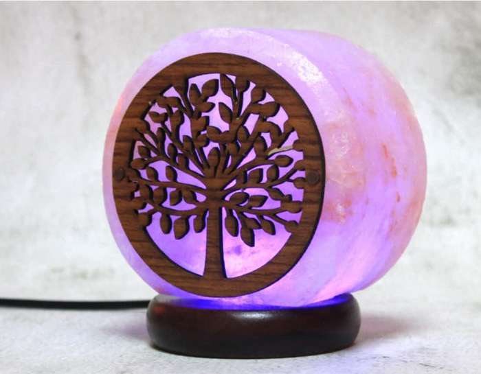 Mini Himalayan Salt Stone Lamp Multi Colour