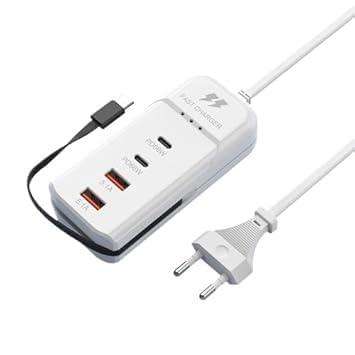 2PD + 2USB 66W Rack Charger