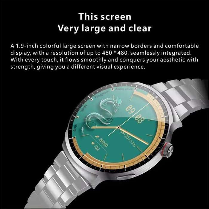 Round Smart Watch + 3 Straps
