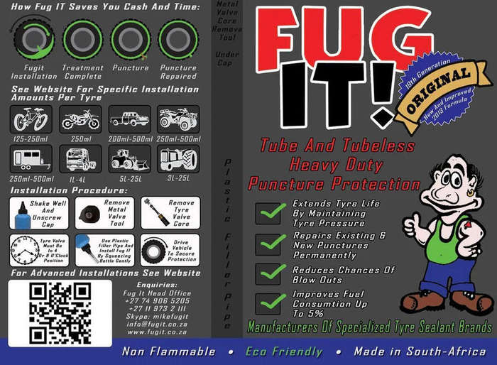 Fug It Multipurpose 250ml Tyre Sealant