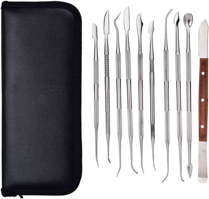 10 Piece Stainless Steel Dental Tool Kit