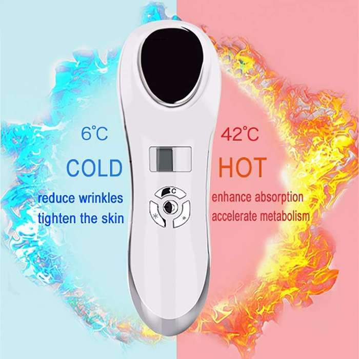 Hot & Cold Ultrasonic Facial Cleansing Massager