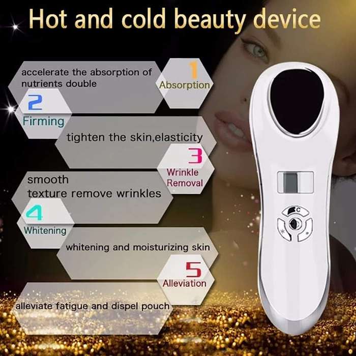 Hot & Cold Ultrasonic Facial Cleansing Massager