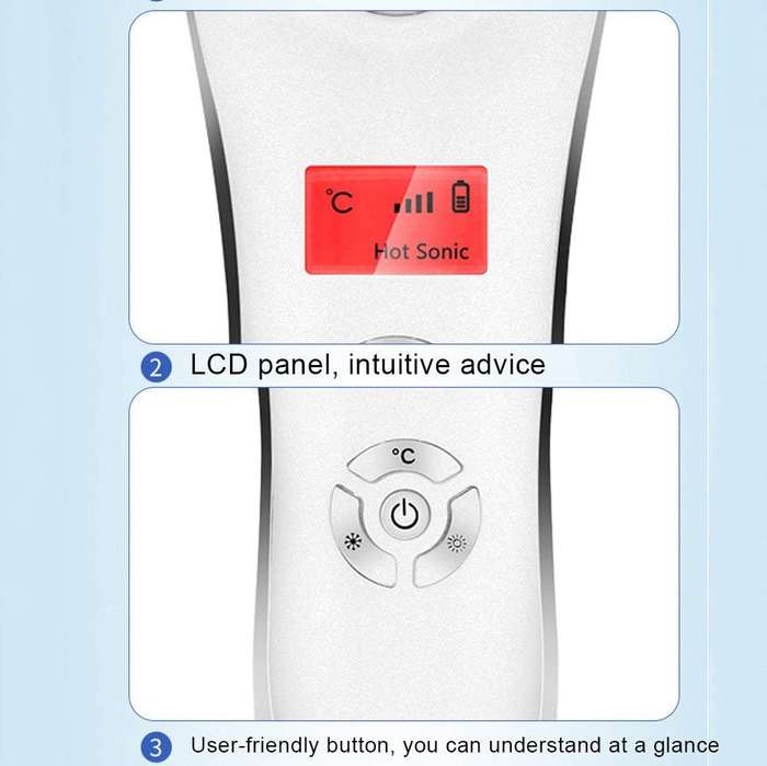 Hot & Cold Ultrasonic Facial Cleansing Massager